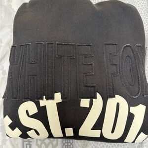 White Fox Dark Gray Sweatshirt Hoodie